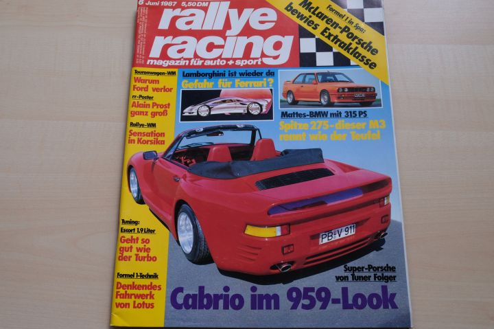 Deckblatt Rallye Racing (06/1987)